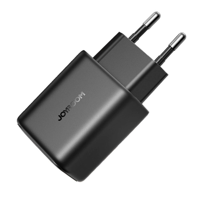 Ładowarka Joyroom JR-TCF23 sieciowa USB-C 25W SFC / PPS / PD - czarna + kabel USB-C / USB-C 1m