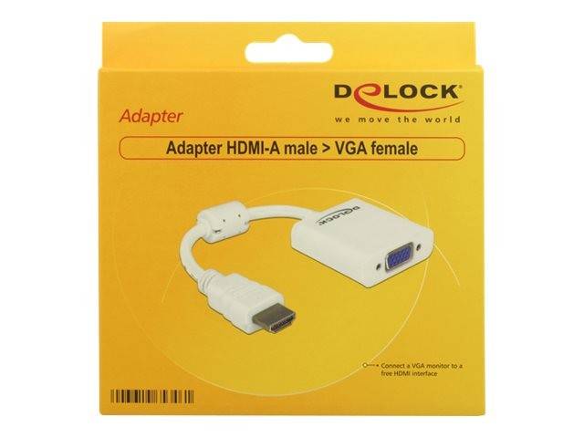 DELOCK 65346 Delock adapter HDMI(M)->VGA(F)