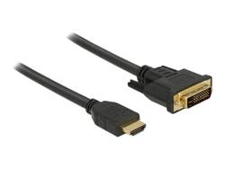 DELOCK 85653 Delock Dwukierunkowy kabel HDMI do DVI-D 24+1 1,5 m czarny